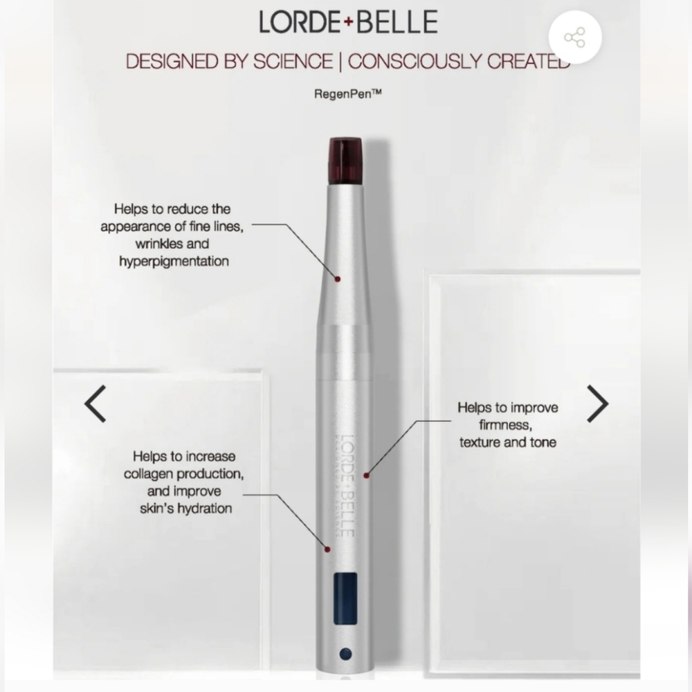NIB Lorde + Belle RegenPen Silver Viral $299